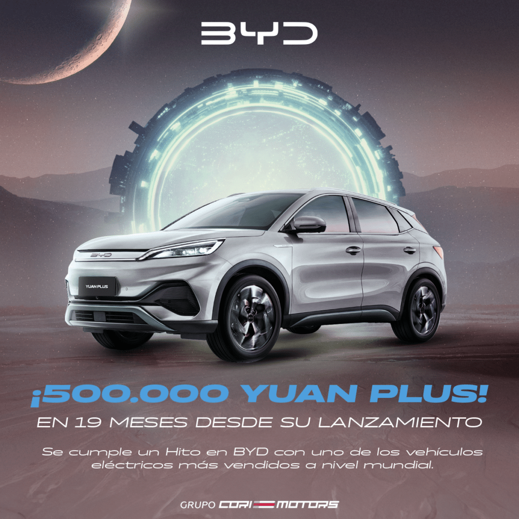 El BYD YUAN PLUS número 500.000 sale de la línea de producción